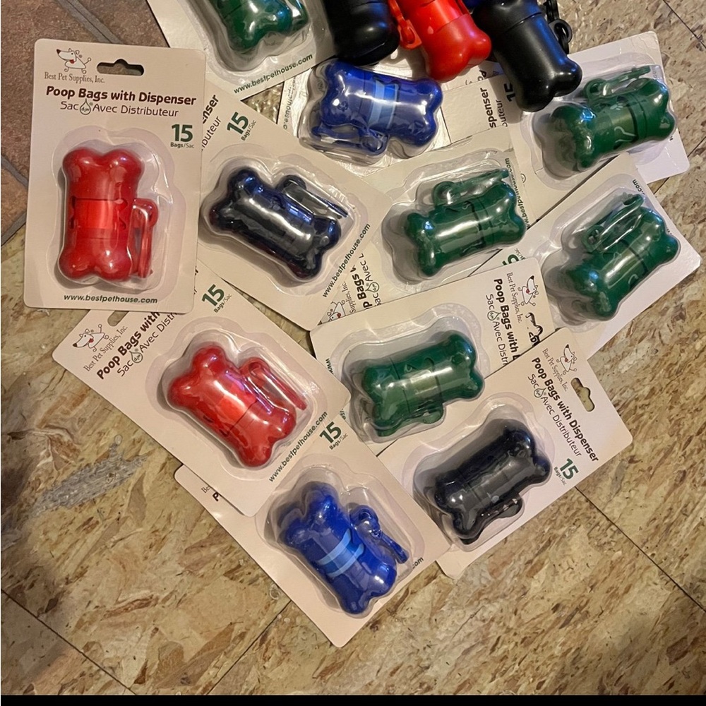 Dog Poop Bag Dispensers in Assorted Colors
